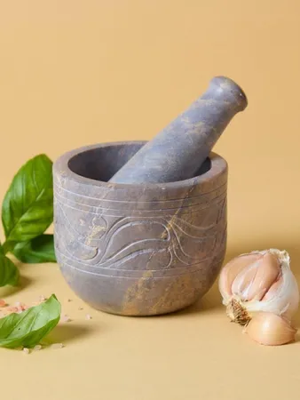 Stone Mortar and Pestle Set
