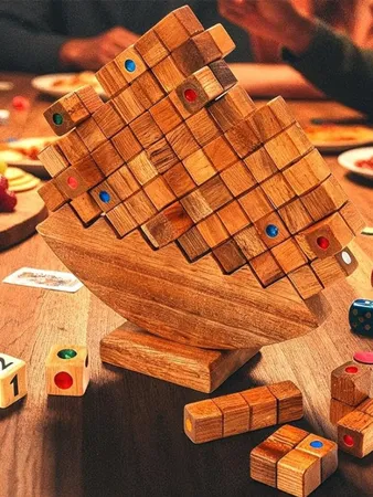 BSIRI Wooden Balance Stacking Tower