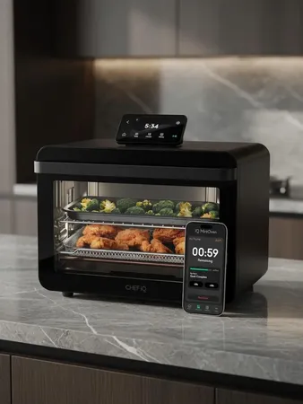 CHEF iQ MiniOven Smart Toaster Oven Air Fryer Combo