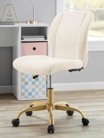 Mainstays Bouclé Armless Office Chair