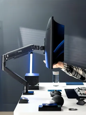 VIVO Heavy Duty Aluminum Ultrawide Monitor Tension Arm