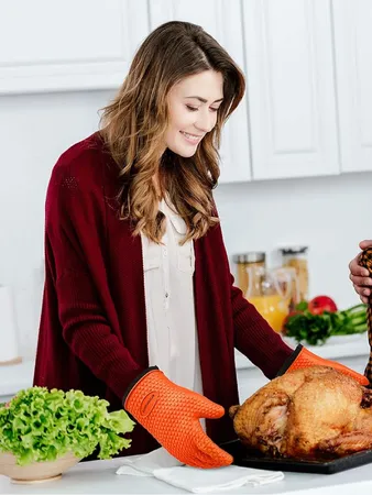 Kitchen Perfection Silicone Smoker Oven Gloves