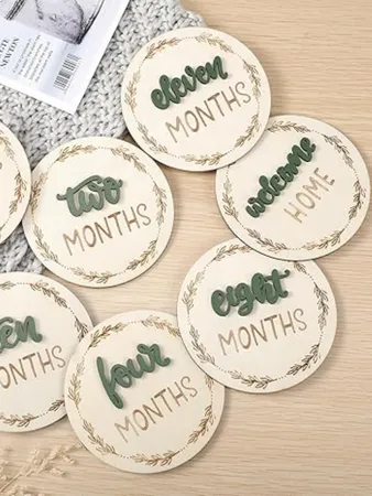Baby Monthly Milestone Cards Sign