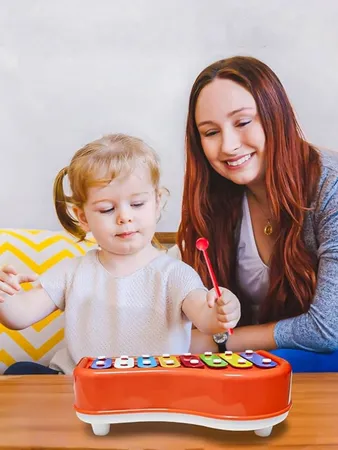 Toysery 2-in-1 Baby Piano Xylophone