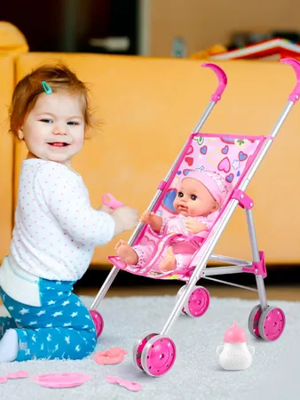 GAGAKU Baby Doll Stroller Playset