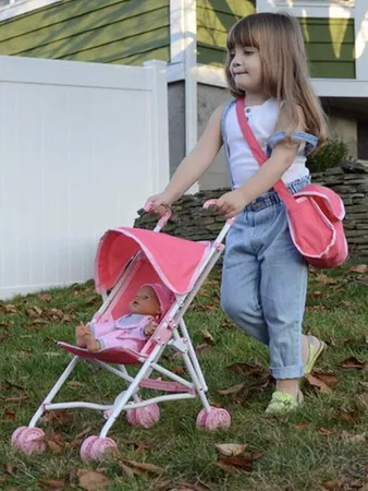 My First Baby Doll Stroller Unicorn Pink