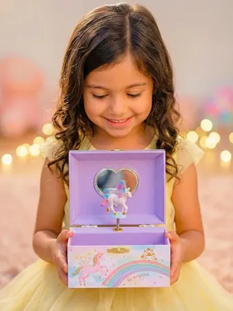 Giggle & Honey Musical Unicorn Jewelry Box 