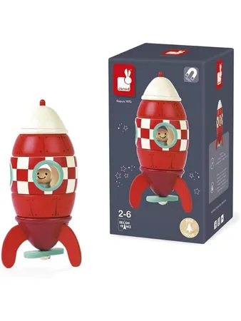 Janod Small Wood Magnetic Rocket Kit