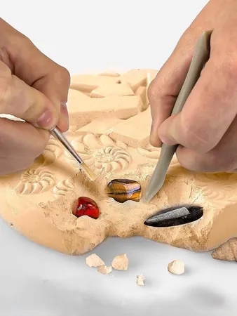 National Geographic Mega Fossil and Gemstone Dig Kit