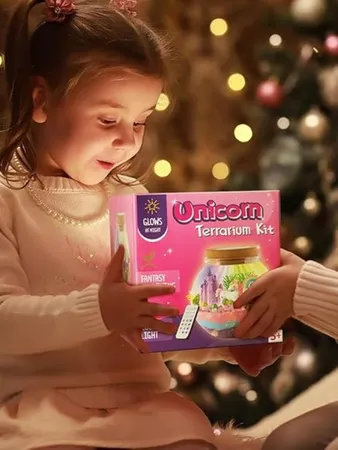 JOYEEMAX Unicorn Light-Up Terrarium Kit