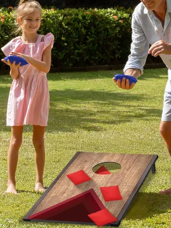 Portable Foldable Cornhole Set