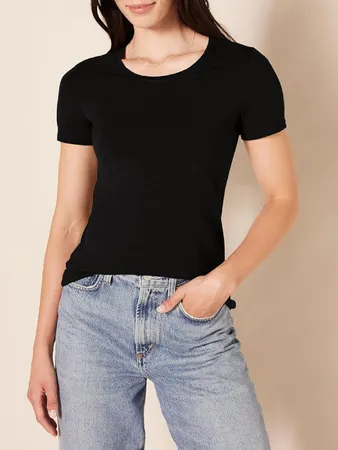Amazon Essentials Women's Slim-Fit Short-Sleeve V-Neck T-Shirt