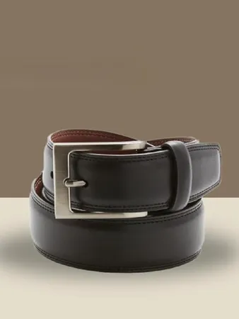 Perry Ellis Men's Portfolio Timothy Leather Belt