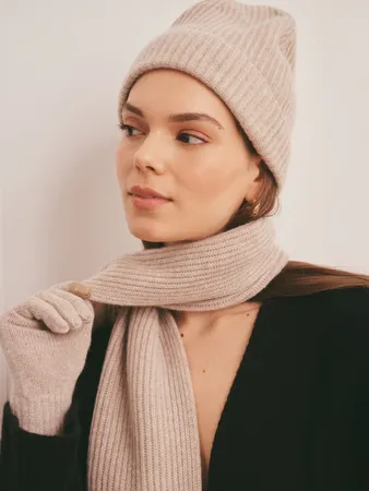 NAADAM Unisex Signature Ribbed Cashmere Scarf