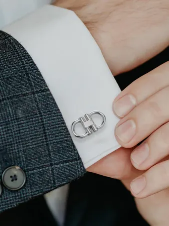 Horse Bit Stainless Steel Cufflinks