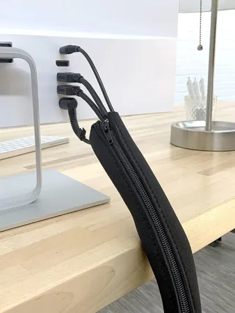 Zipper Cable Management Sleeve